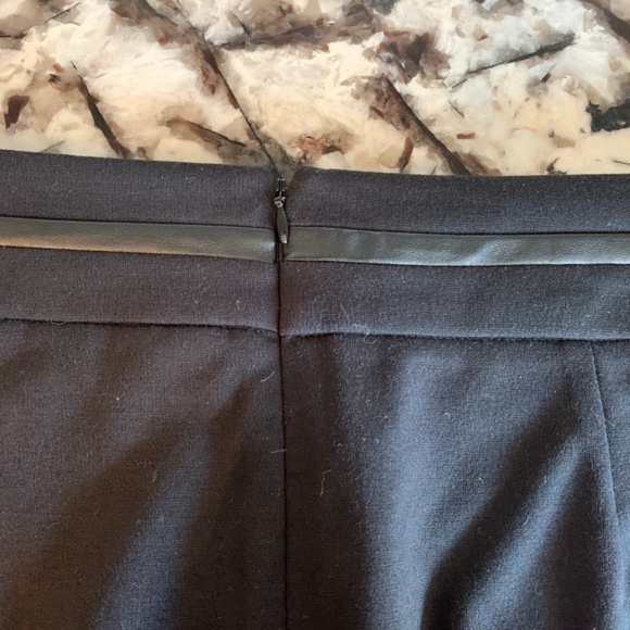 Cato Woman black front slit skirt with faux leather. Worn twice.‎ - Picture 5 of 5